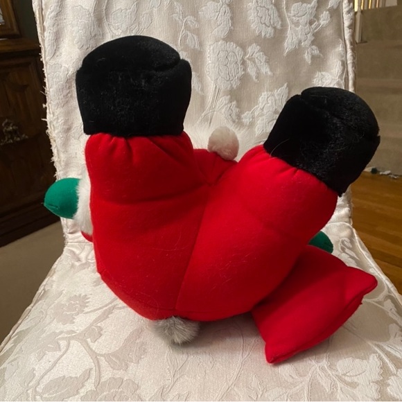 VINTAGE JC PENNY Plush Stuffed Santa Mouse with Sac Korea 15" Christmas holidays - Picture 4 of 7